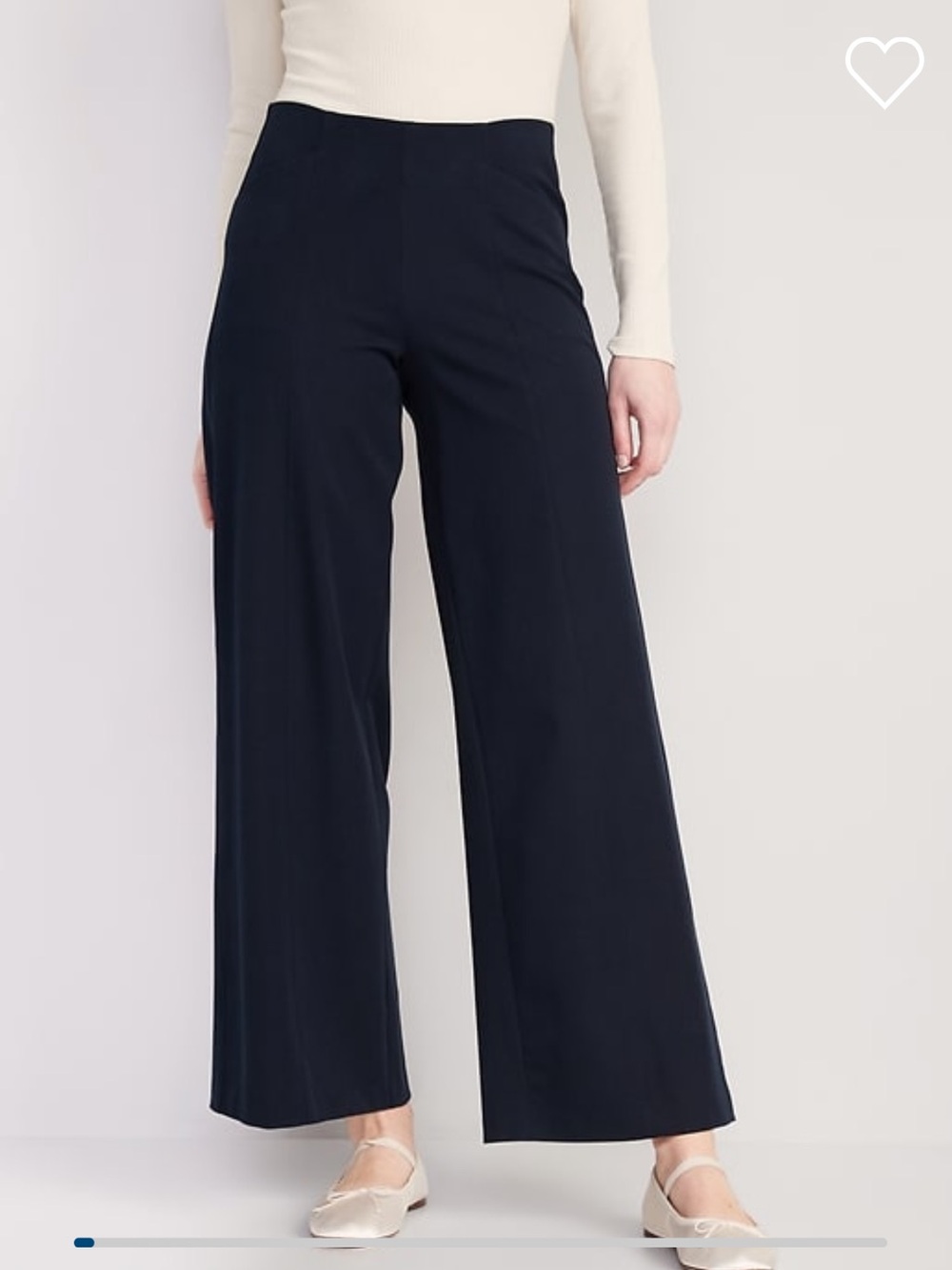 Old Navy Pixie Wide-Leg Navy Blue Pants